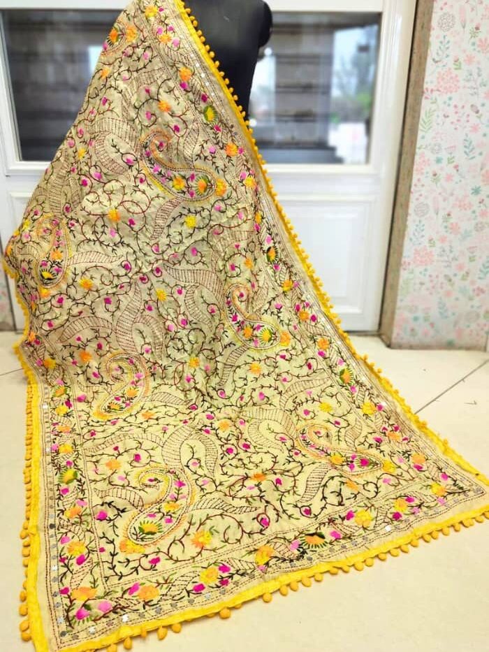 Autumn Aura Embroidered Dupatta