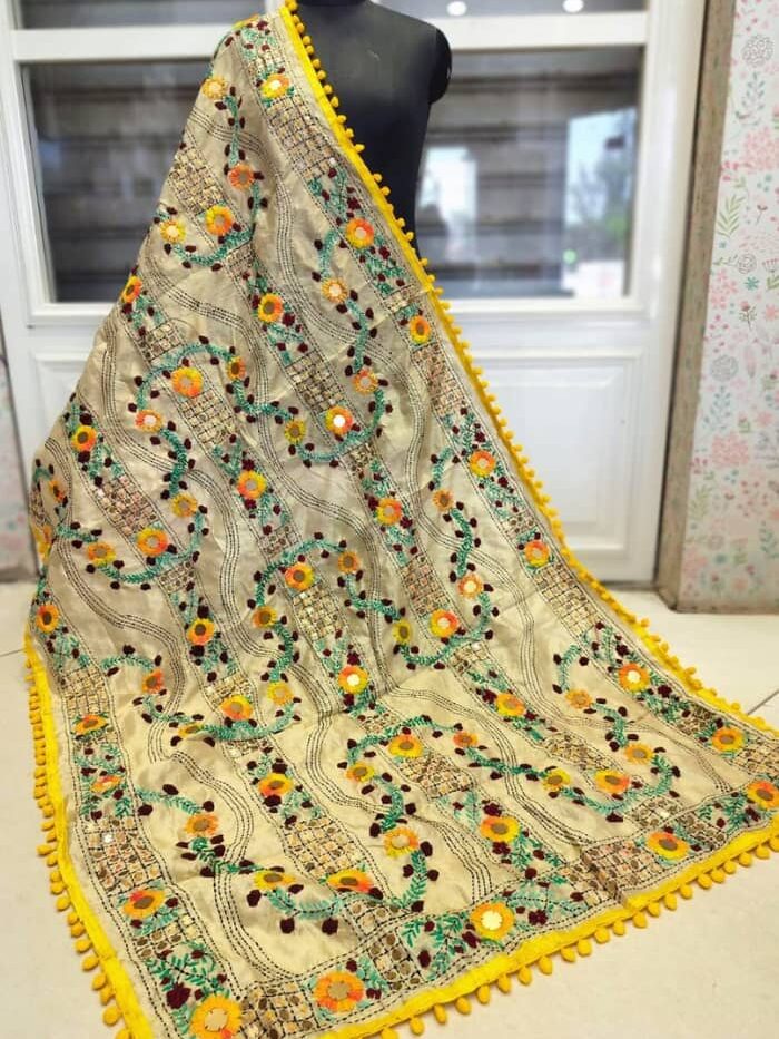 Sunset Serenade Embroidered Dupatta