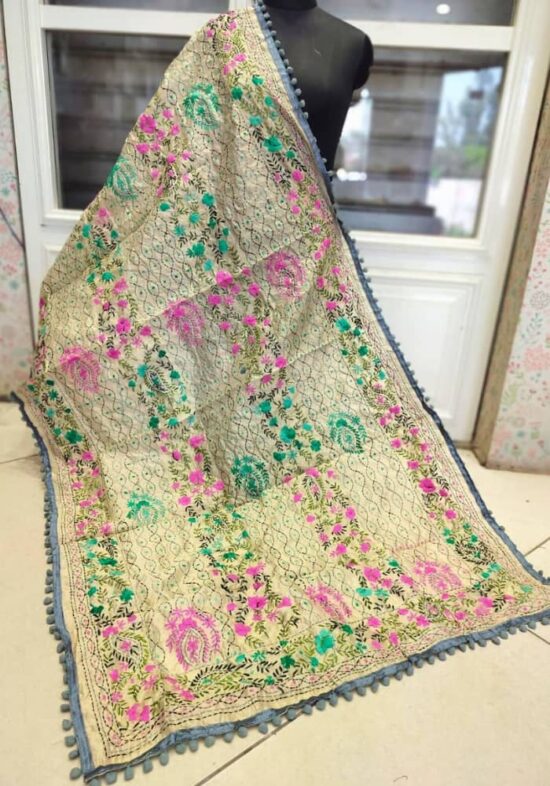 Emerald Enchant Embroidered Dupatta