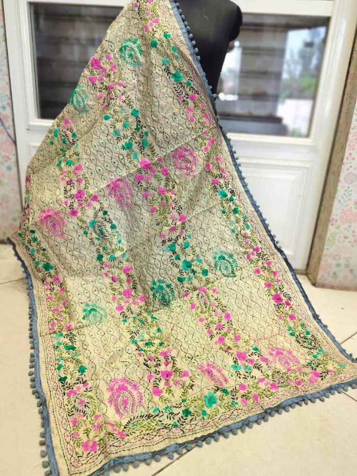 Emerald Enchant Embroidered Dupatta