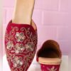 Velvet Glimmer Heeled Mules