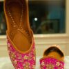 Blush Pink Embroidered Punjabi Jutti