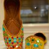 Celestial Sapphire Stitchwork Punjabi Jutti