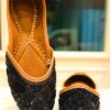 Midnight Majesty Embroidered Punjabi Jutti
