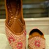 Rosewood Charm Embroidered Punjabi Jutti