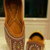 Rustic Radiance Embroidered Punjabi Jutti